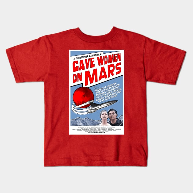 "Cave Women on Mars" poster Kids T-Shirt by SaintEuphoria